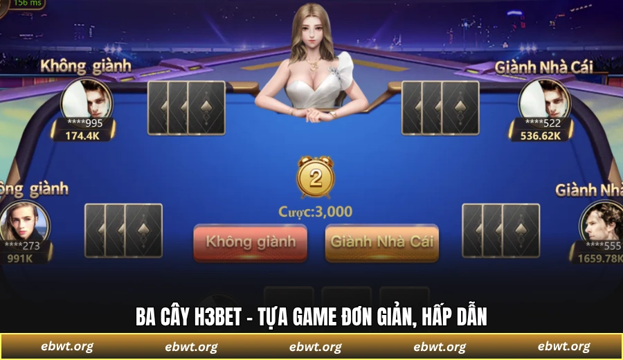 Ba Cây H3BET - Tựa game đơn giản, hấp dẫn