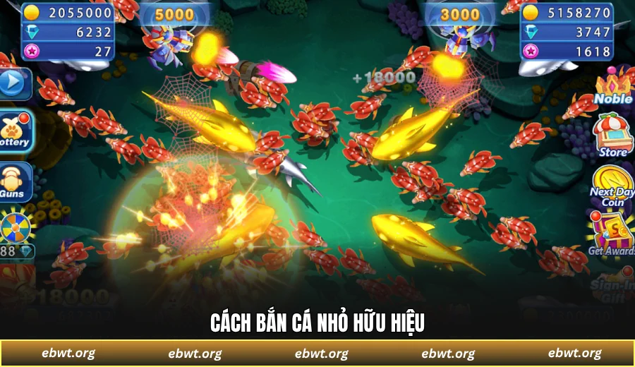 Cách bắn cá nhỏ hữu hiệu