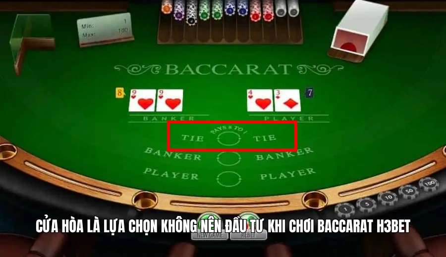 Cửa Hòa là lựa chọn không nên đầu tư khi chơi Baccarat H3BET