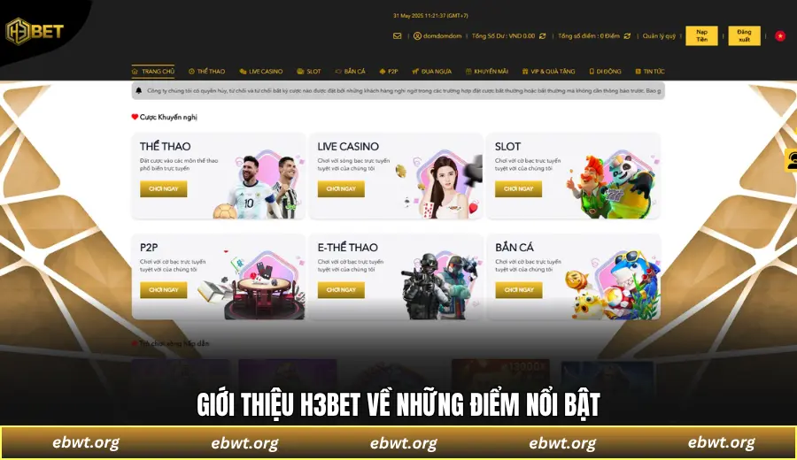 Giới thiệu H3BET về những điểm nổi bật