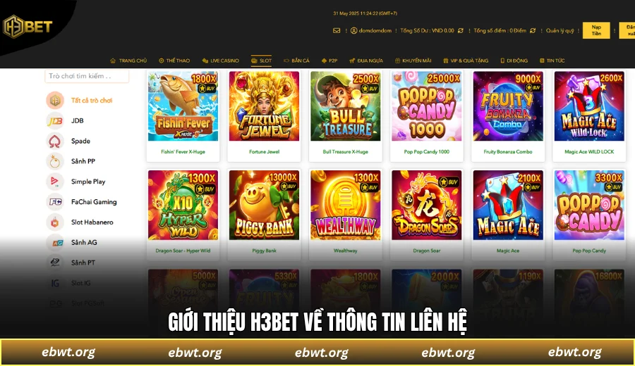 Giới thiệu H3BET về thông tin liên hệ