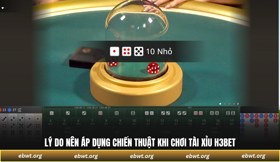 Lý do nên áp dụng chiến thuật khi chơi Tài Xỉu H3BET