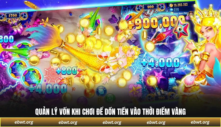 Quản lý vốn khi chơi để dồn tiền vào thời điểm vàng