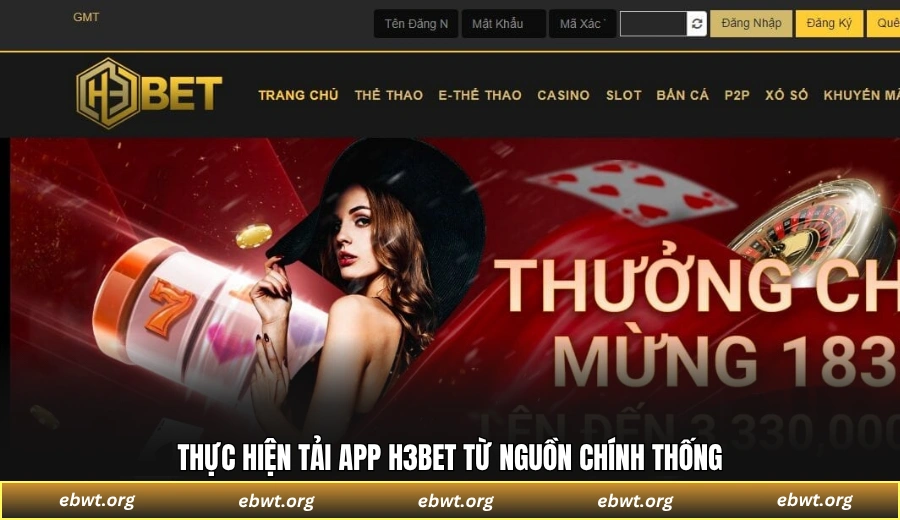 Thực hiện tải ứng dụng H3BET từ nguồn chính