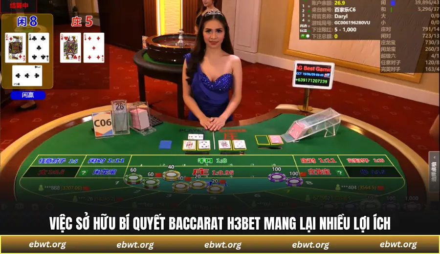 Việc sở hữu bí quyết Baccarat H3BET mang lại nhiều lợi ích